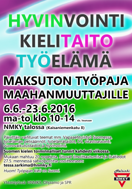 Työpajamainos kesä 2016